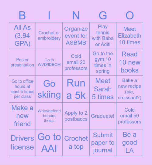 2026 BINGO Card