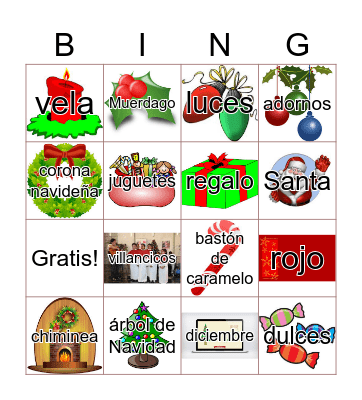 Bingo Navideño Bingo Card