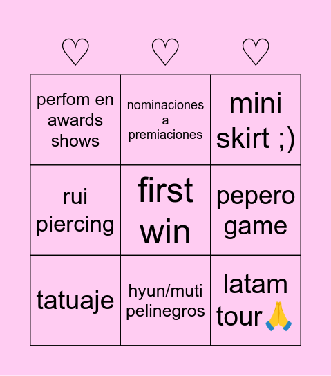 lovies predictions 2026 Bingo Card