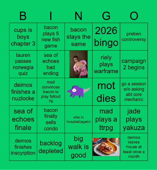 2026 #bingo Card