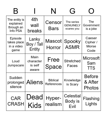 YRSP BINGO Card