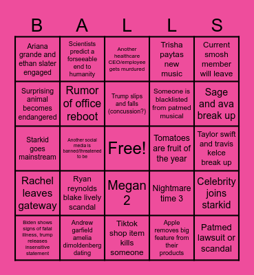 2025!!! 2025 bingo!!! Omg yay! Bingo Card
