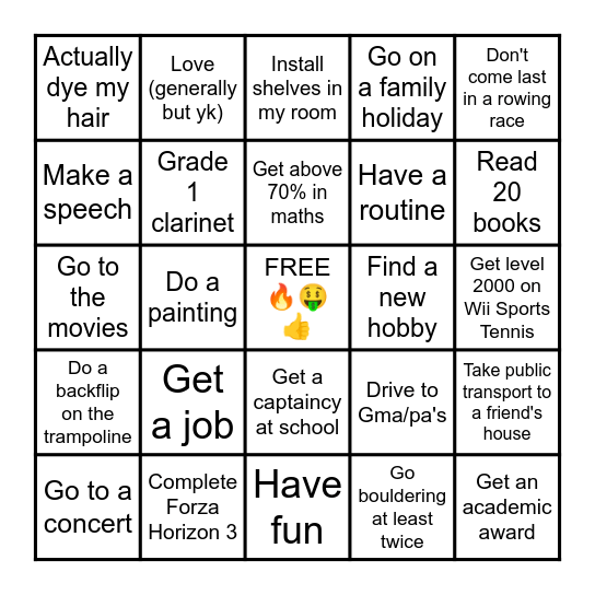 2026 Bingo Card Bingo Card