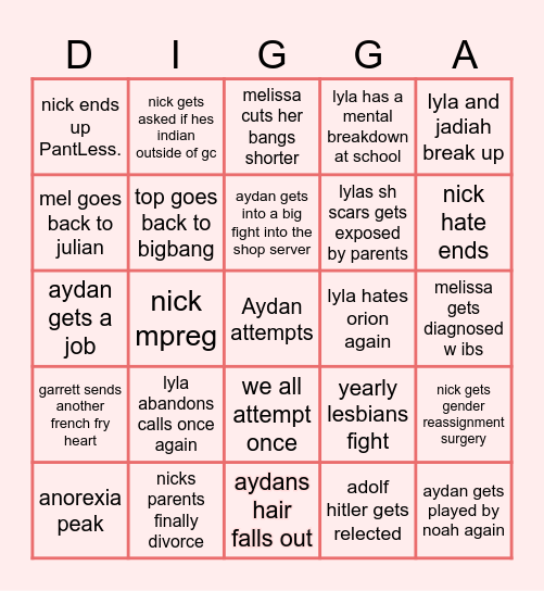 the commune of obema have four googolplex gaydiggaz bingo Card