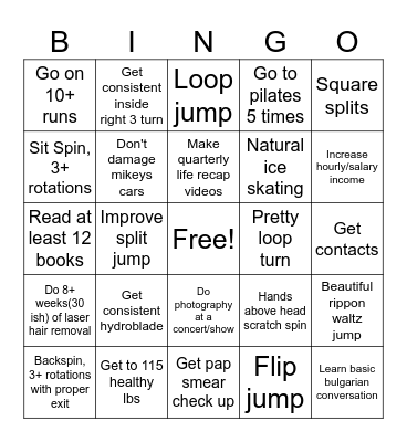 Franny Bingo Card