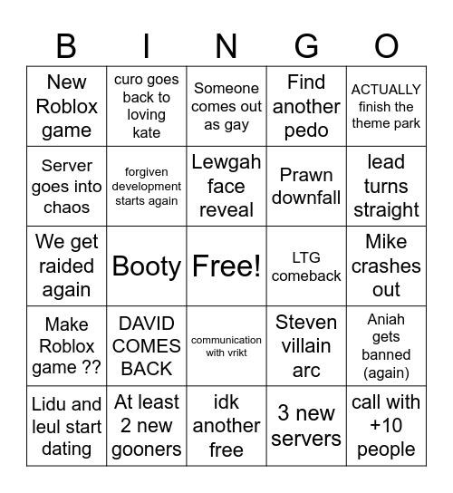 Cup kyo bingo 2026 Bingo Card
