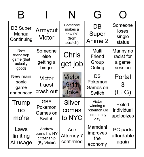2026 Bingo Card