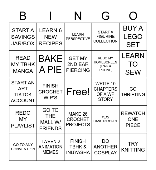 2026 BINGO Card