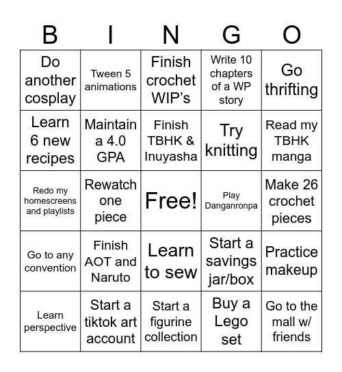 2026 BINGO Card