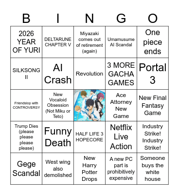 2026 Bingo Card