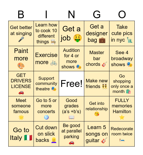 2026 bingo card Bingo Card