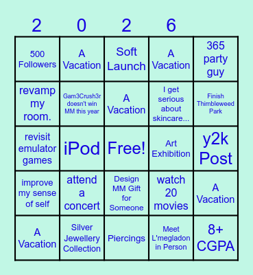 2026 BINGO Card