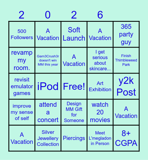 2026 BINGO Card