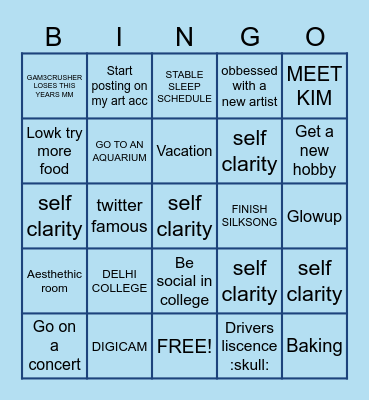 2026 bingo Card