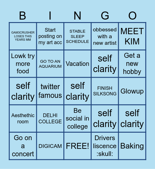 2026 bingo Card