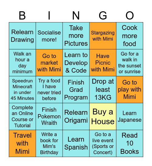 2026 Bingo Card Bingo Card