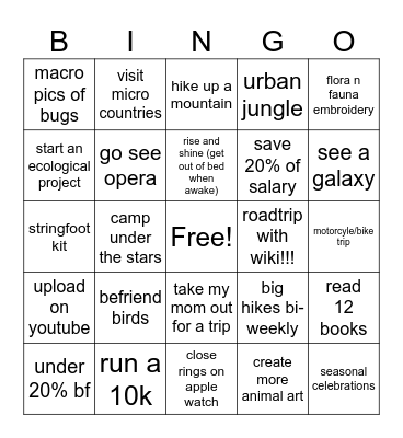 2026 bingor Bingo Card