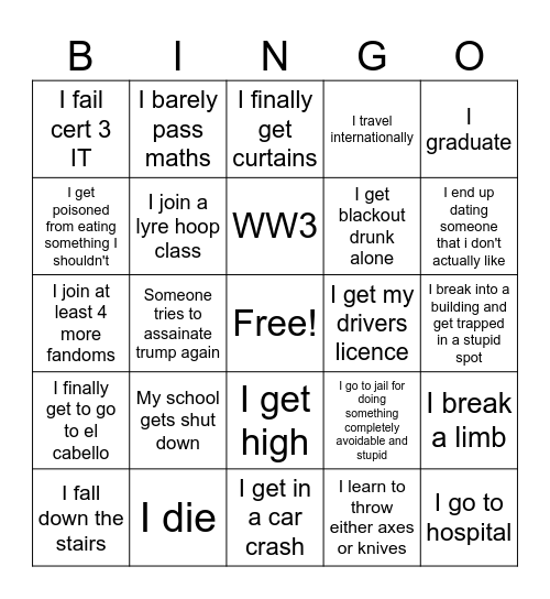 2026 Bingo Card