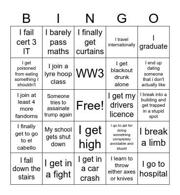 2026 Bingo Card