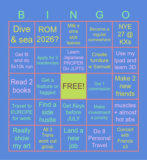 2026 BINGO Card