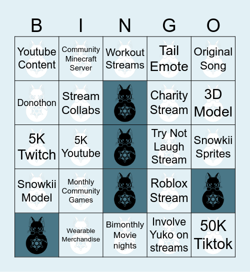 Yokitta 2026 Resolutions Bingo Card