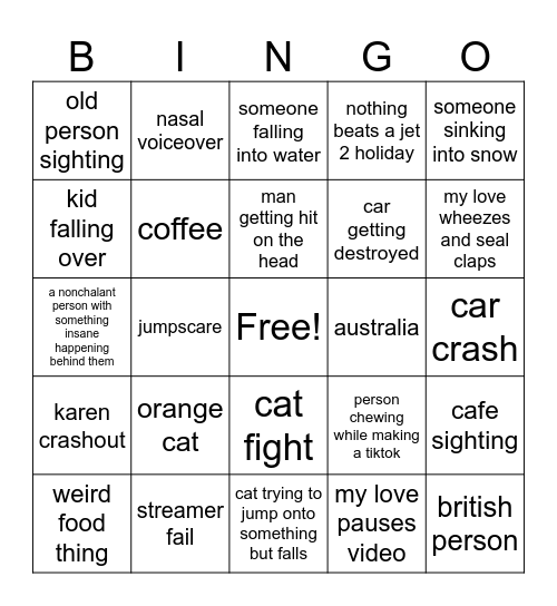 best of the internet 2025 Bingo Card