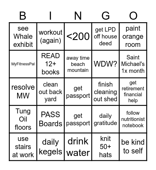 Do the Best You Can Bingo Card