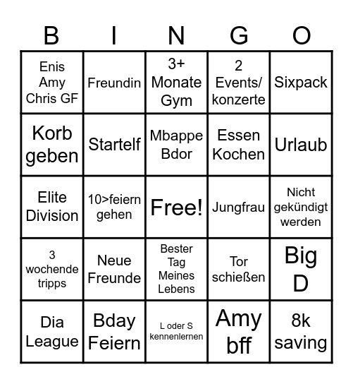 Hasuna 2026 Bingo Card
