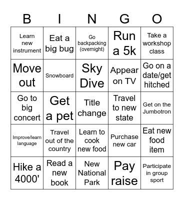 2026 DINE & DASH Bingo Card