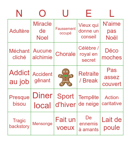 Bingo de Nouel Bingo Card