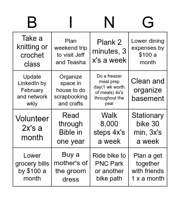 Mary 2026 Bingo Card