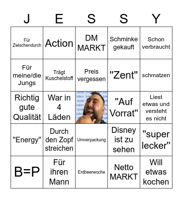 Jessy Bingo Card