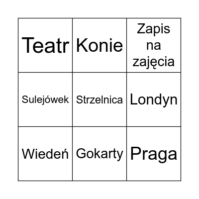 Wspólne Bingo 2026 Bingo Card