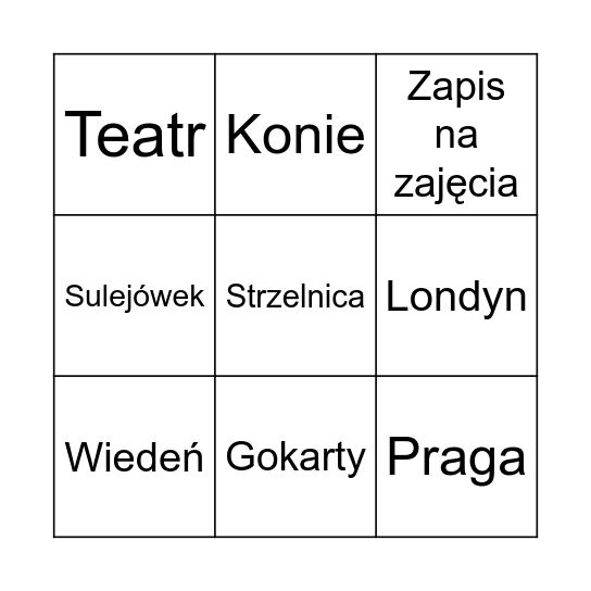 Wspólne Bingo 2026 Bingo Card