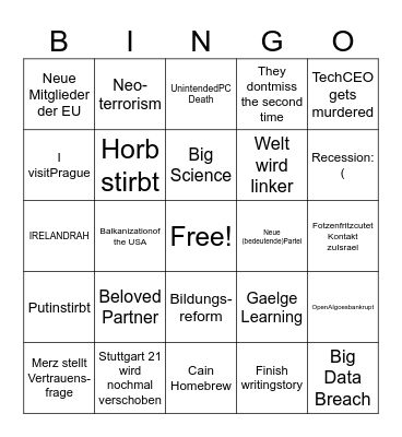 Bingo2026 Bingo Card