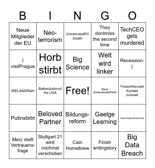 Bingo2026 Bingo Card