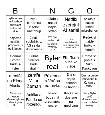 2026 Bingo Card