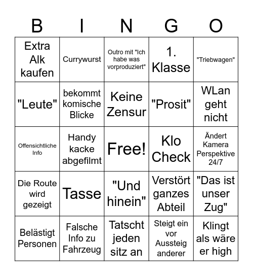 Fabi Fliegt Bingo Card