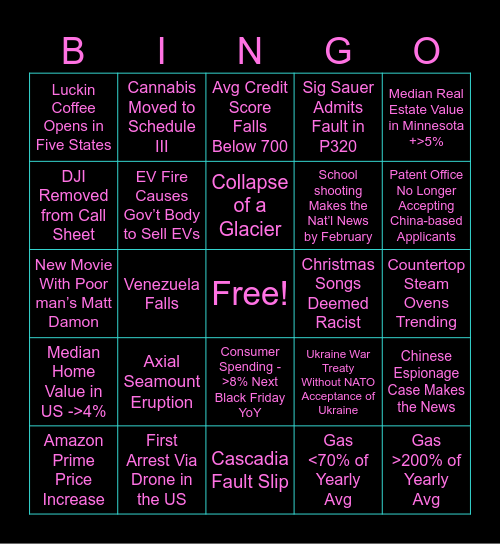 2026 Bingo AJ Bingo Card