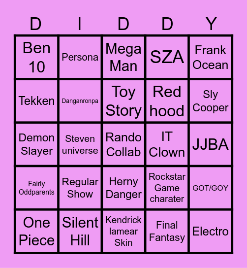 Fortnite Collab Predictions 2026 Bingo Card