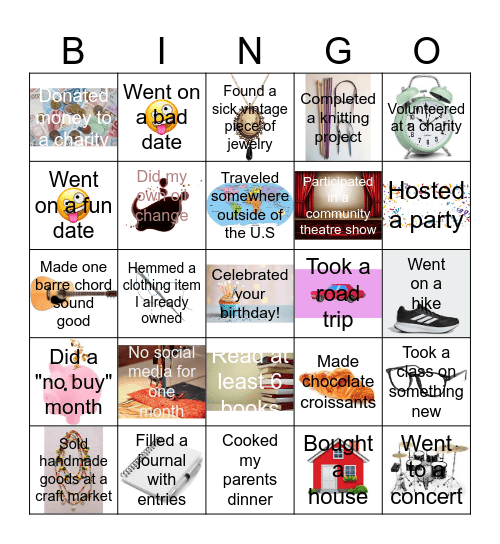 2026 Bingo Board Bingo Card