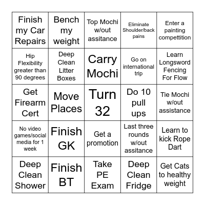 2026 Dylan Bingo Card