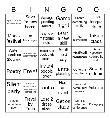 2026 Cultivate Bingo Card