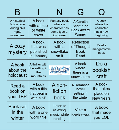 January Book BINGO ❄️ Bingo Card
