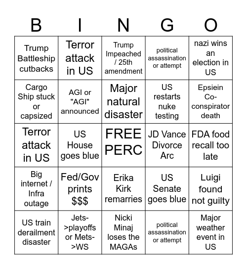 DIX 2026 BINGO Card