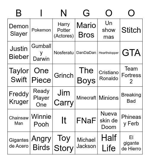 Colabs Fortnite 2026 Bingo Card