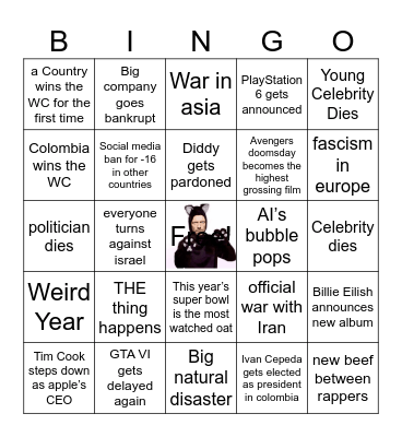 2026 Bingo Card