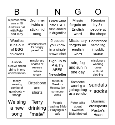 CMS SS 2026 - (Non) Official Bingo! Bingo Card