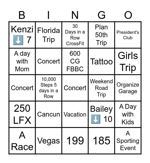 2026 Bingo Card