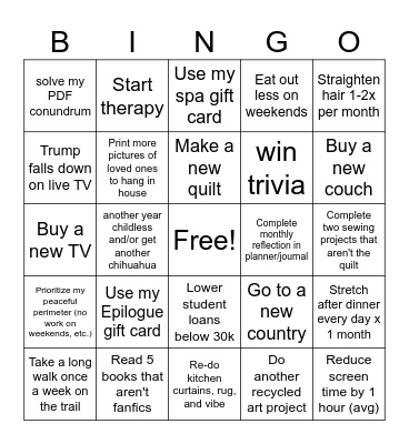 KQ 2026 Bingo Card